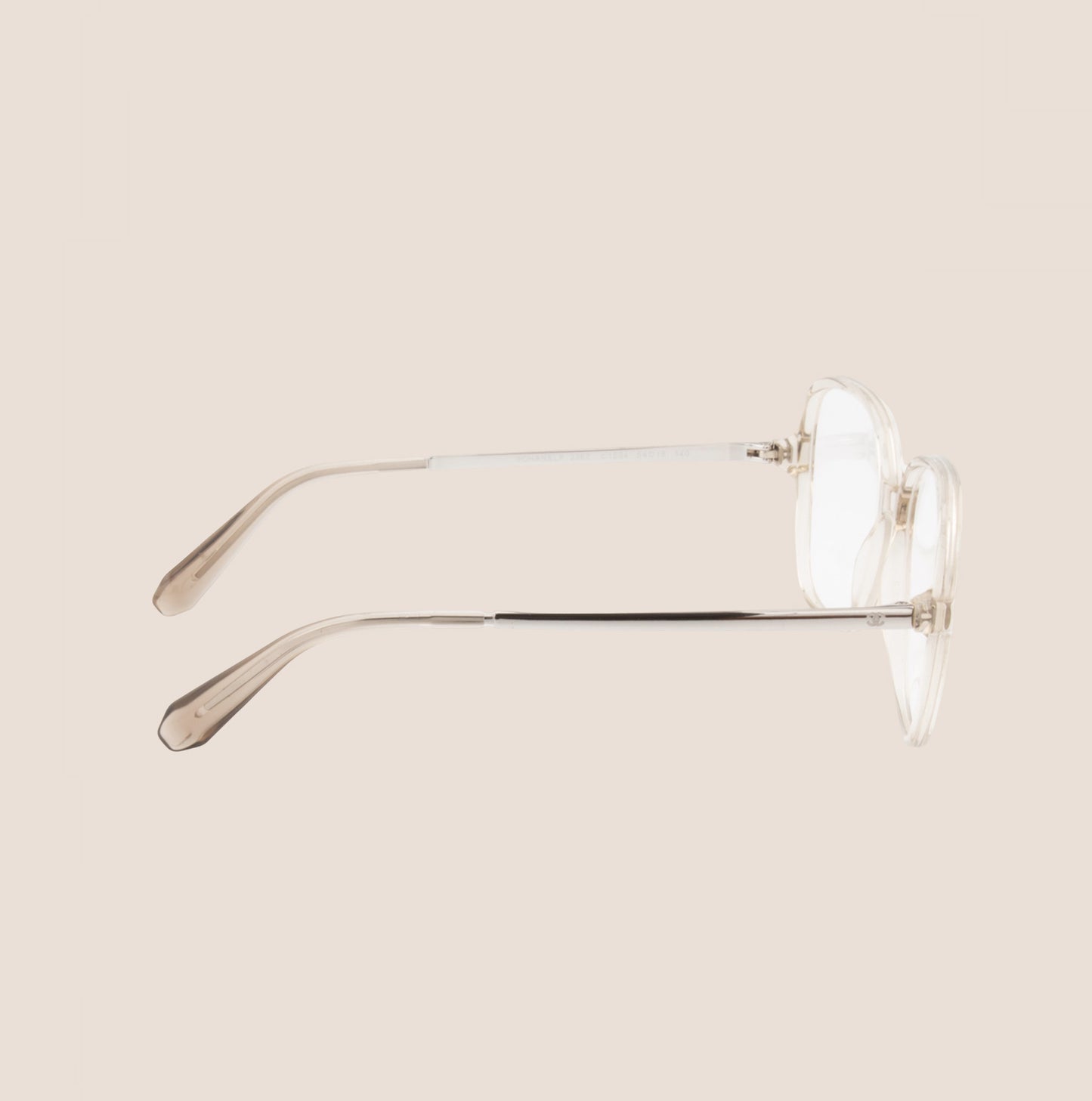 CHANEL CC LOGO CLEAR SQUARE EYEGLASSES