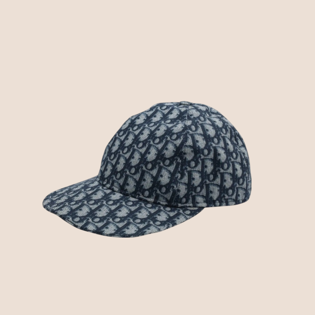 CHRISTIAN DIOR NAVY BLUE TROTTER LOGO CAP – RDB CHRISTIAN DIOR NAVY BLUE TROTTER LOGO CAP – RDB