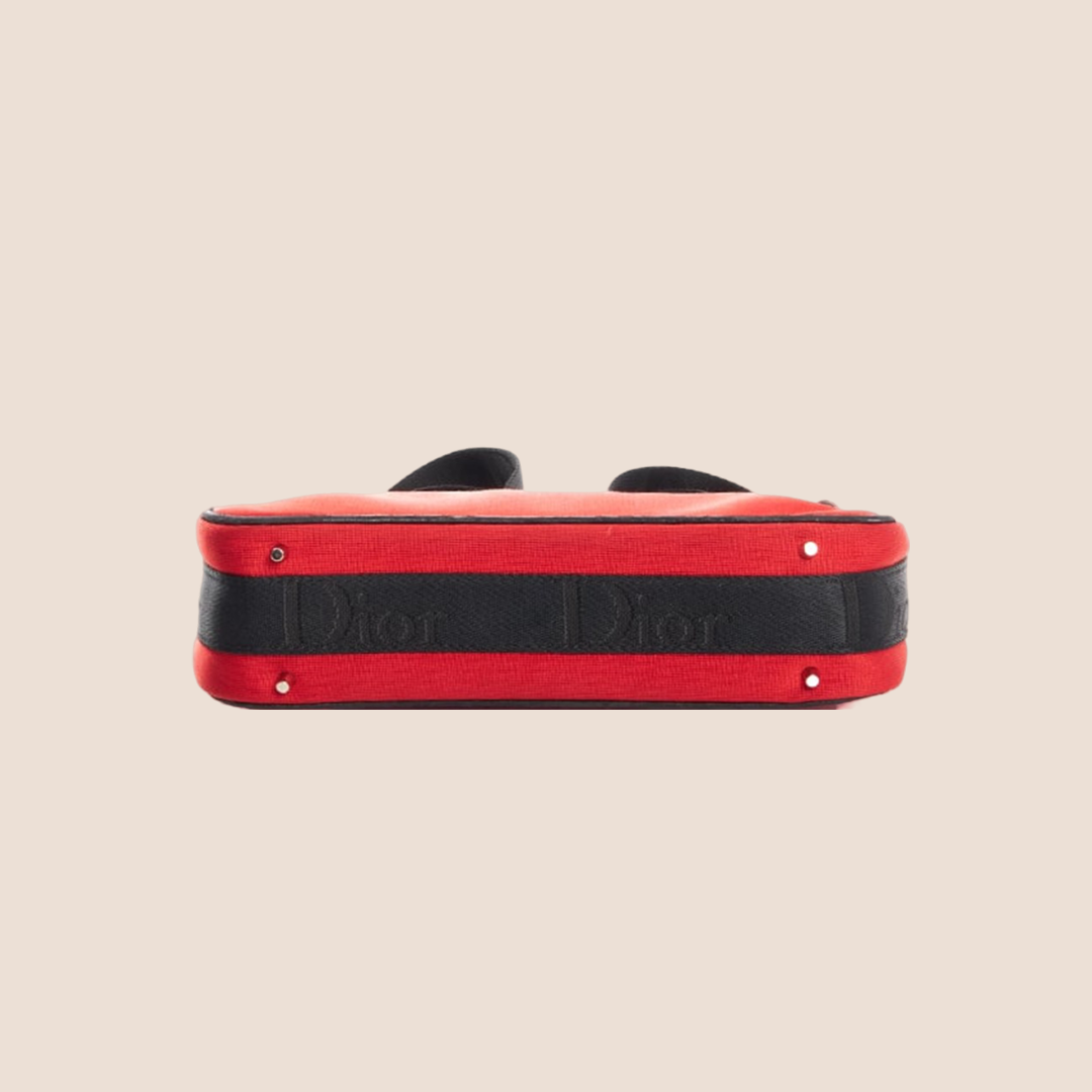 CHRISTIAN DIOR RED HARCORE CROSSBODY BAG