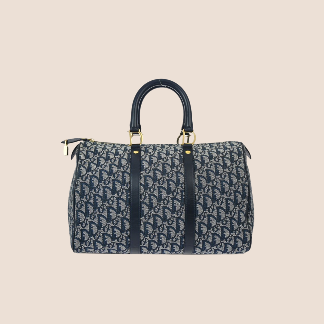 CHRISTIAN DIOR 2004 NAVY TROTTER WEEKENDER TRAVEL BAG – RDB