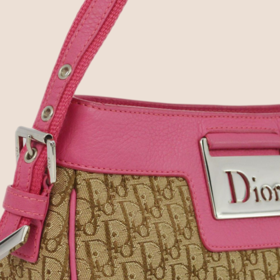 CHRISTIAN DIOR 2005 FUCHSIA STREET CHIC SHOULDER BAG