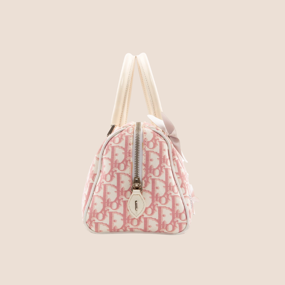 CHRISTIAN DIOR 2004 PINK TROTTER GIRLY BOSTON BAG
