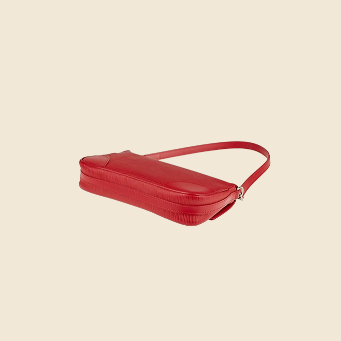 LOUIS VUITTON RED EPI SEGUR SHOULDER BAG
