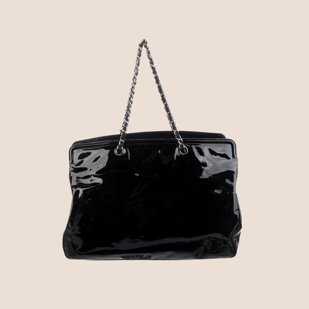 CHANEL PARIS-VENICE BLACK LIPSTICK TOTE