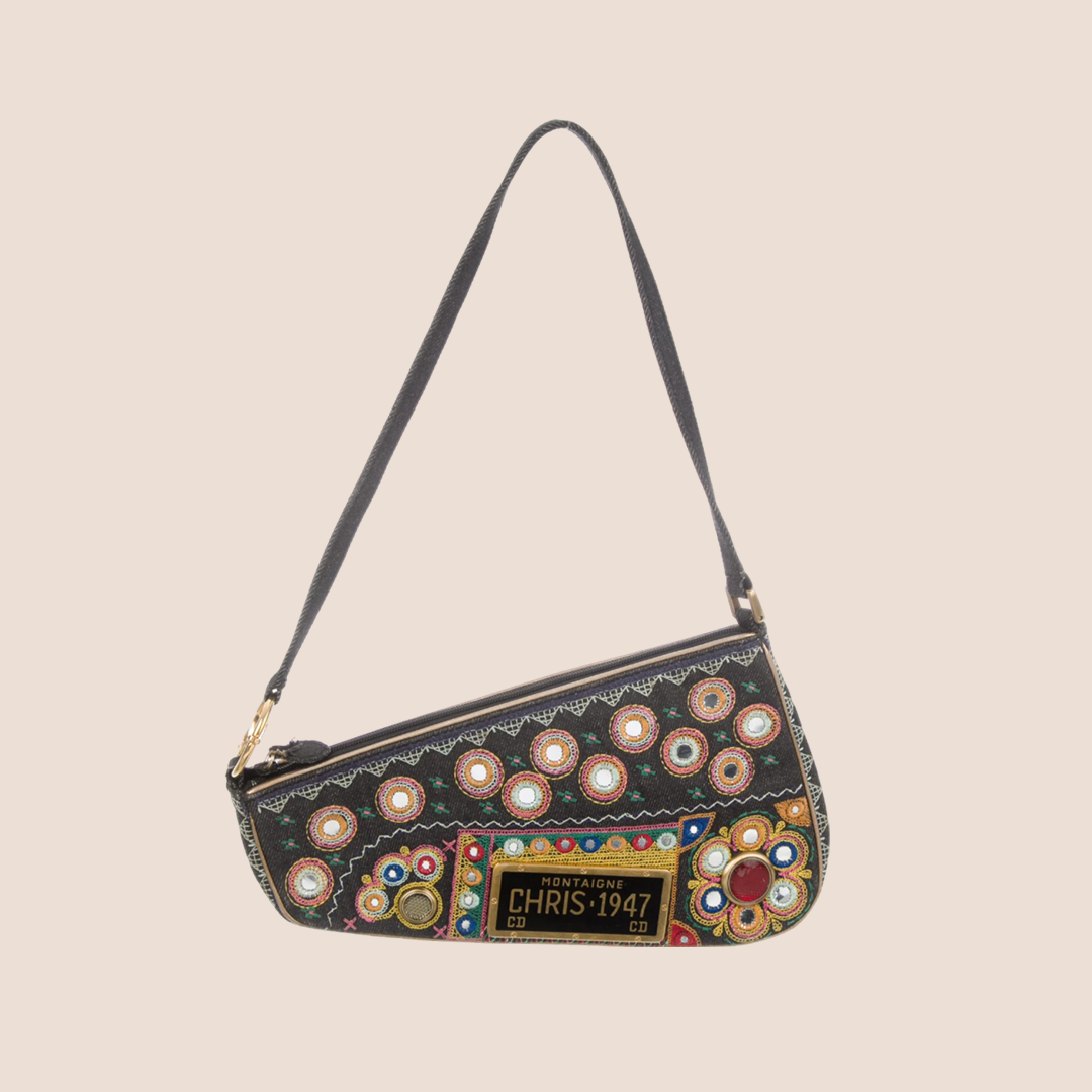 CHRISTIAN DIOR 1947 MONTAIGNE CHRIS LICENSE PLATE SADDLE BAG – RDB