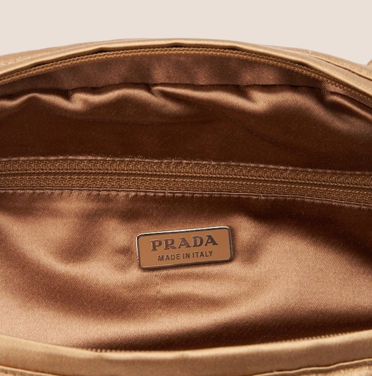 PRADA 2000s FLORAL BEADED PINK SATIN MINI HANDBAG