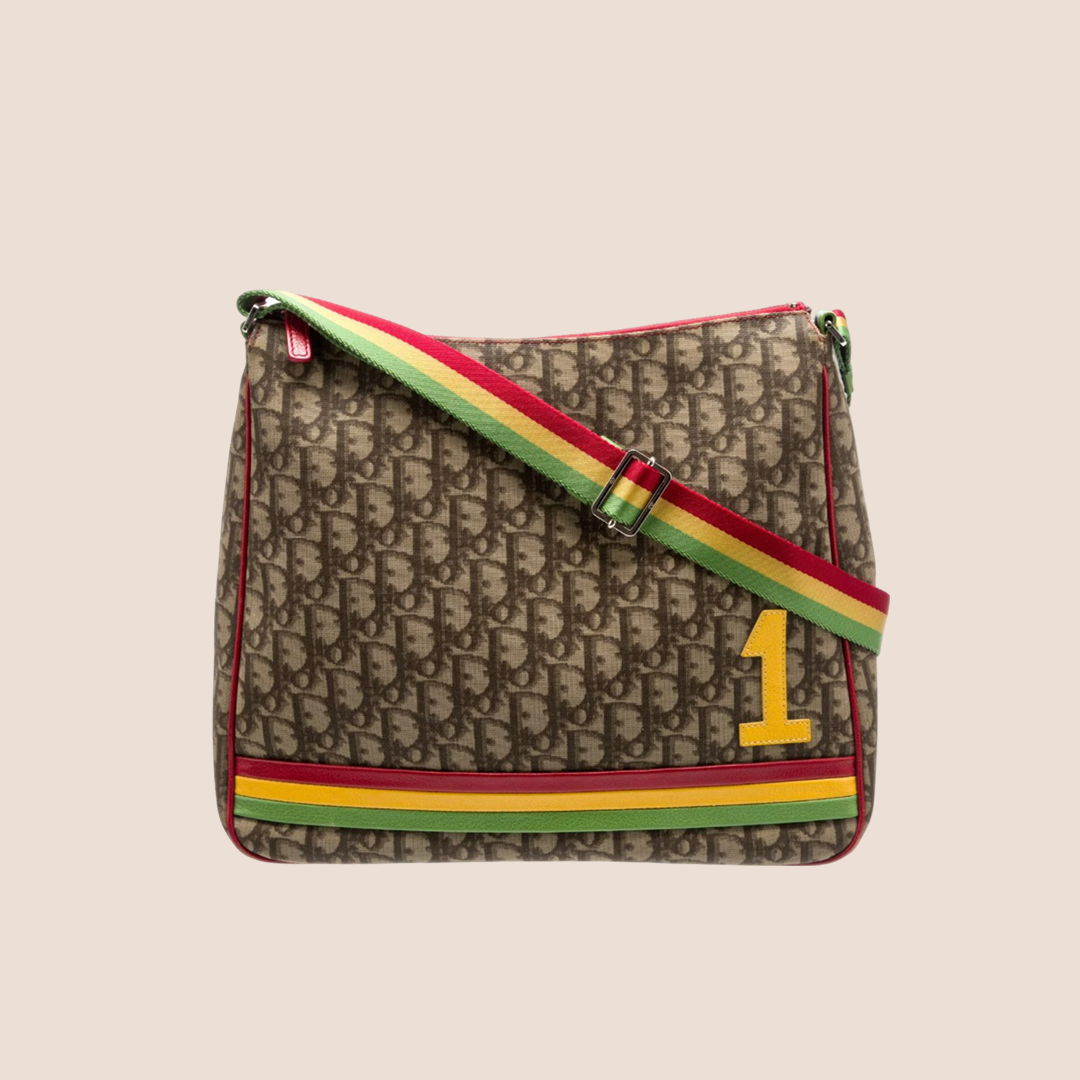 CHRISTIAN DIOR RASTA TROTTER MESSENGER BAG – RDB CHRISTIAN DIOR RASTA TROTTER MESSENGER BAG – RDB