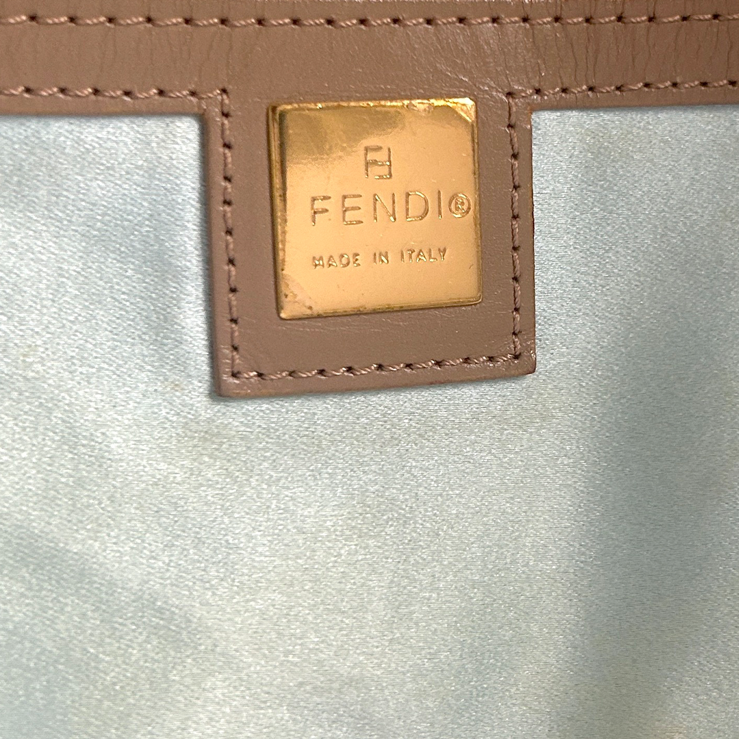 FENDI 2000 MULTICOLOUR SWIRL JACQUARD TOTE BAG