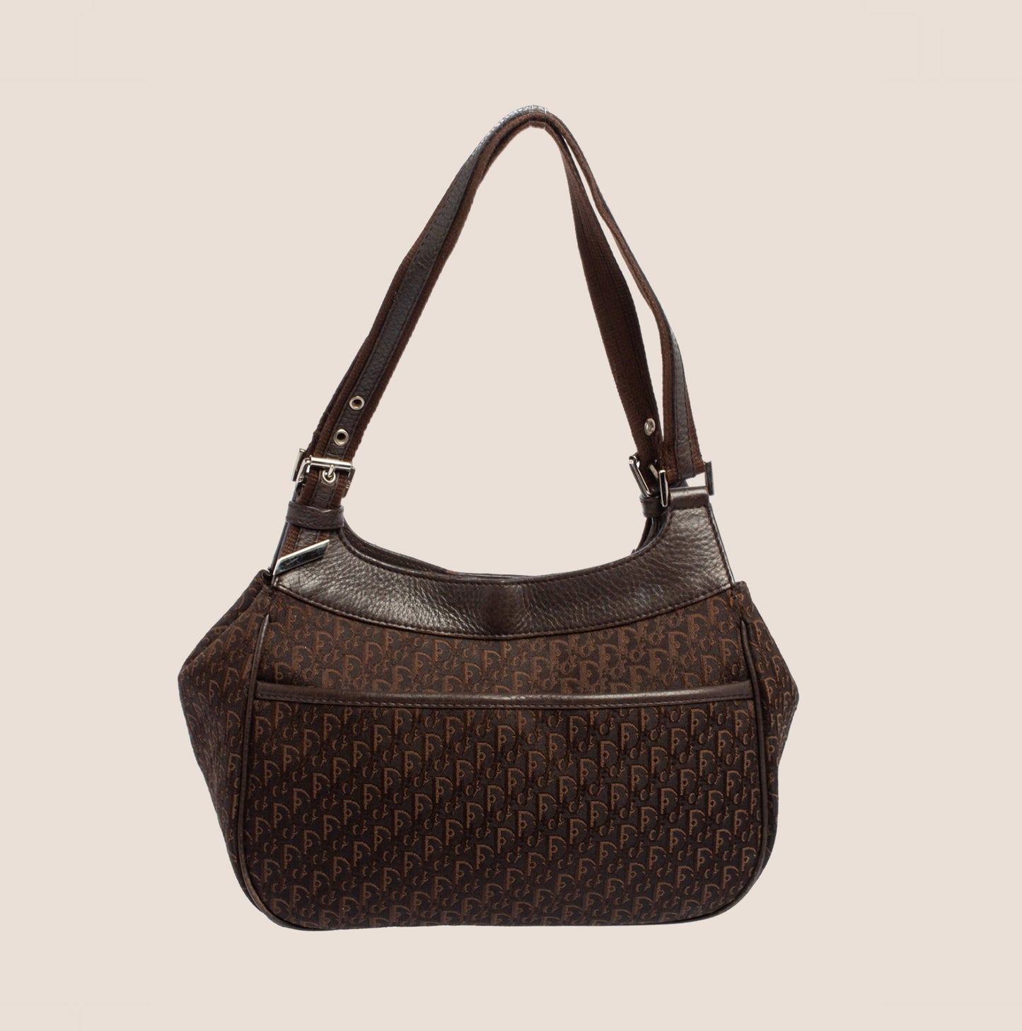 CHRISTIAN DIOR 2005 BROWN STREET CHIC DIORISSIMO TOTE BAG
