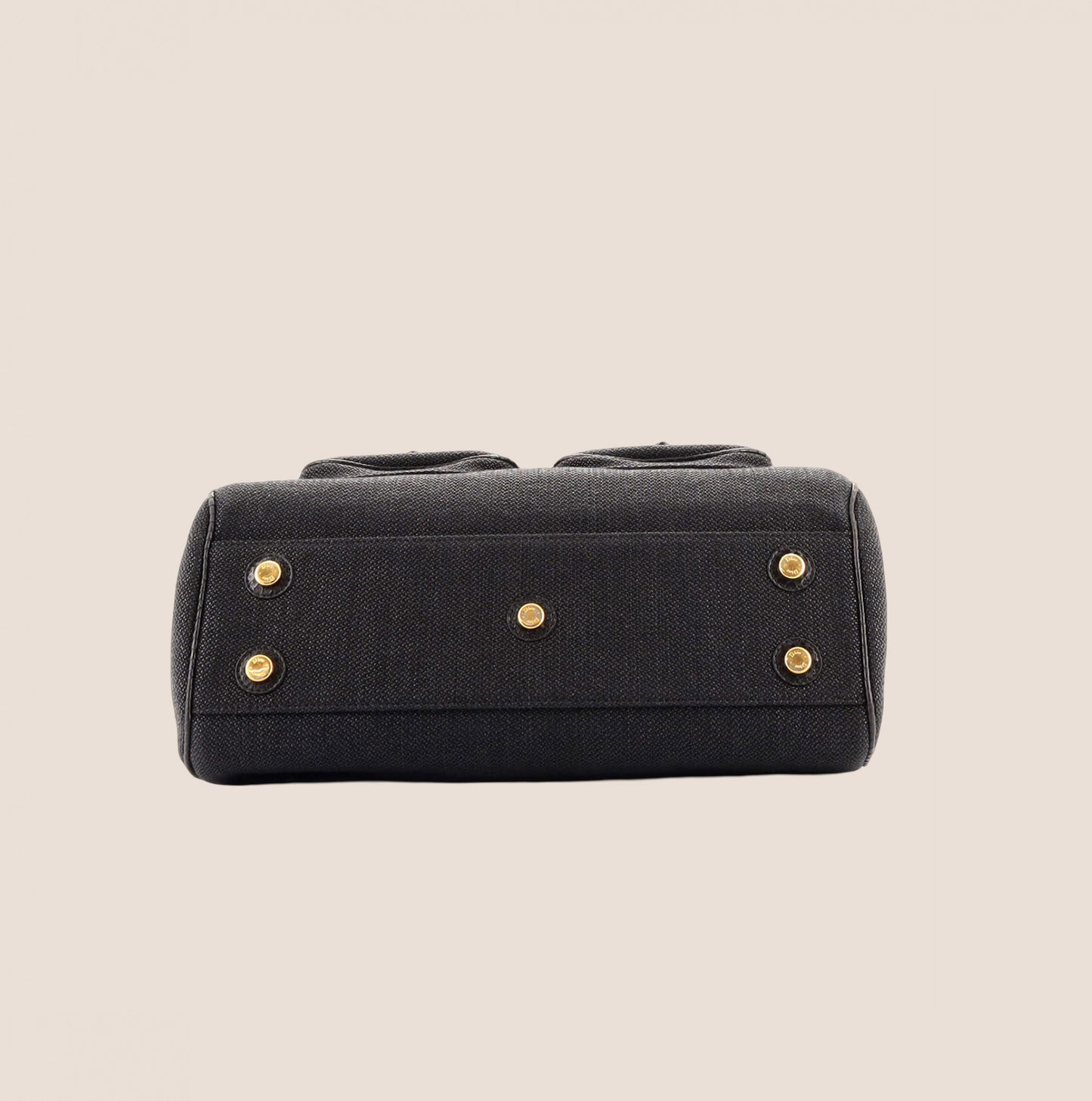 CHRISTIAN DIOR BLACK PYTHON DETECTIVE BAG