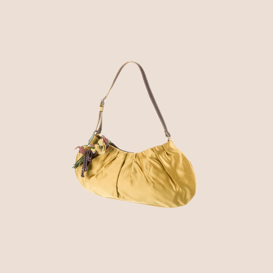 PRADA 2000s RASO FLOWER MINI SHOULDER BAG