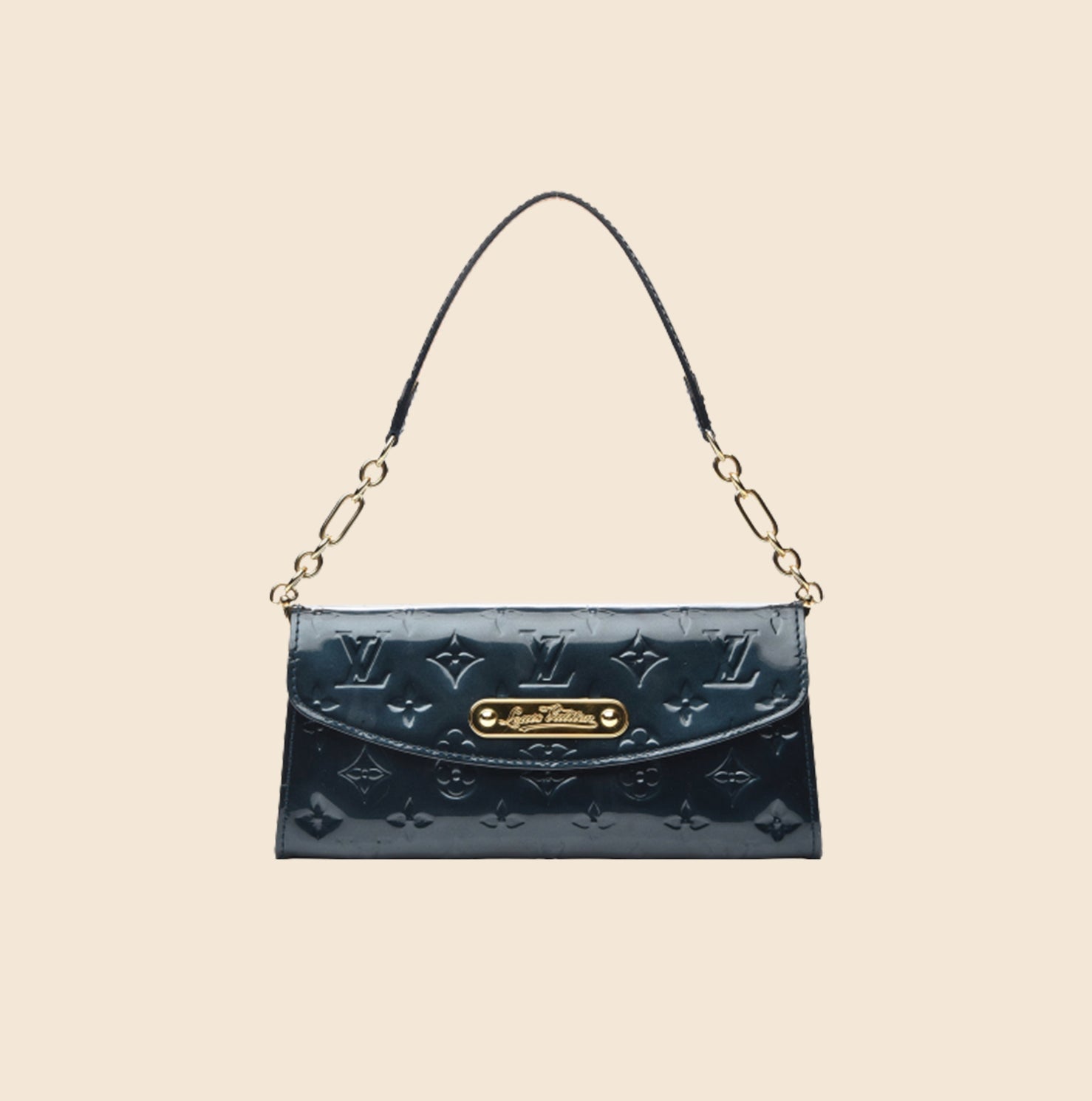 Louis Vuitton - Sunset Boulevard Monogram Vernis Leather Amarante