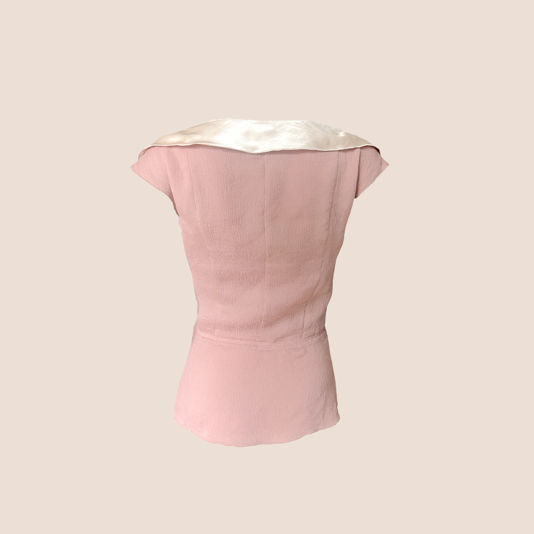 PRADA 2010 PINK SILK CORSET TOP