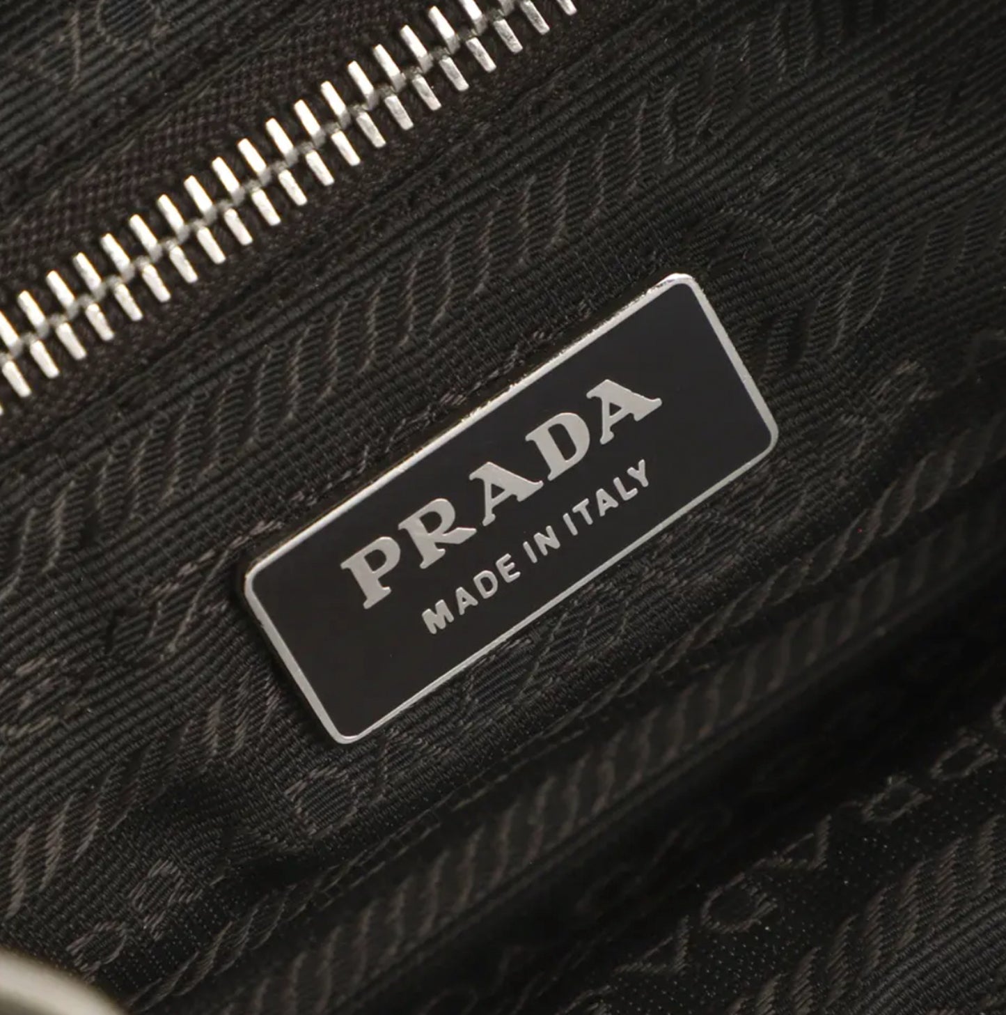 PRADA BROWN LEATHER BUCKLE MOON BAG