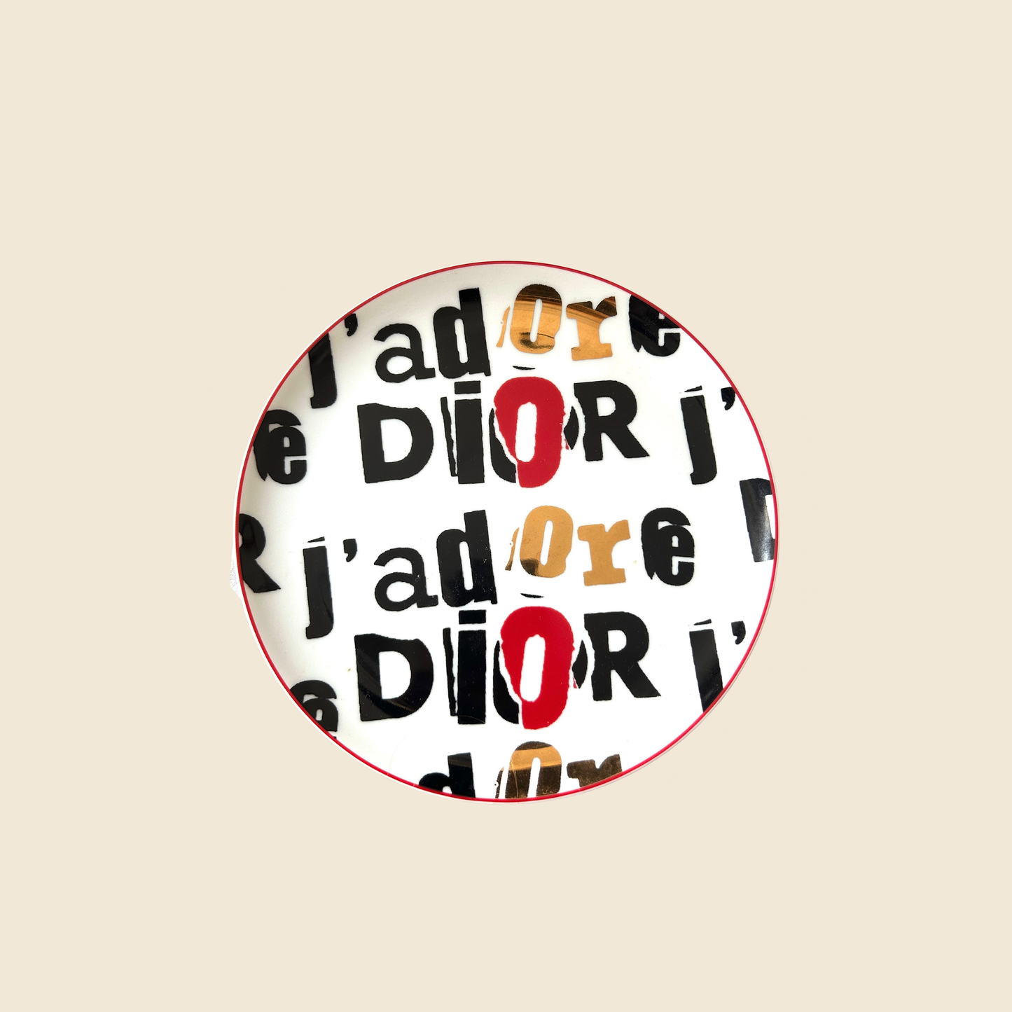 CHRISTIAN DIOR "J'ADORE DIOR" PLATE SET