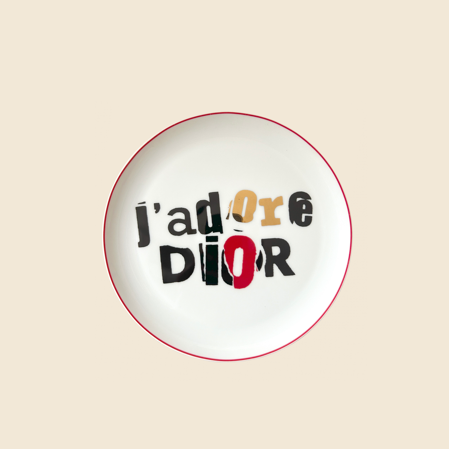 CHRISTIAN DIOR "J'ADORE DIOR" PLATE SET