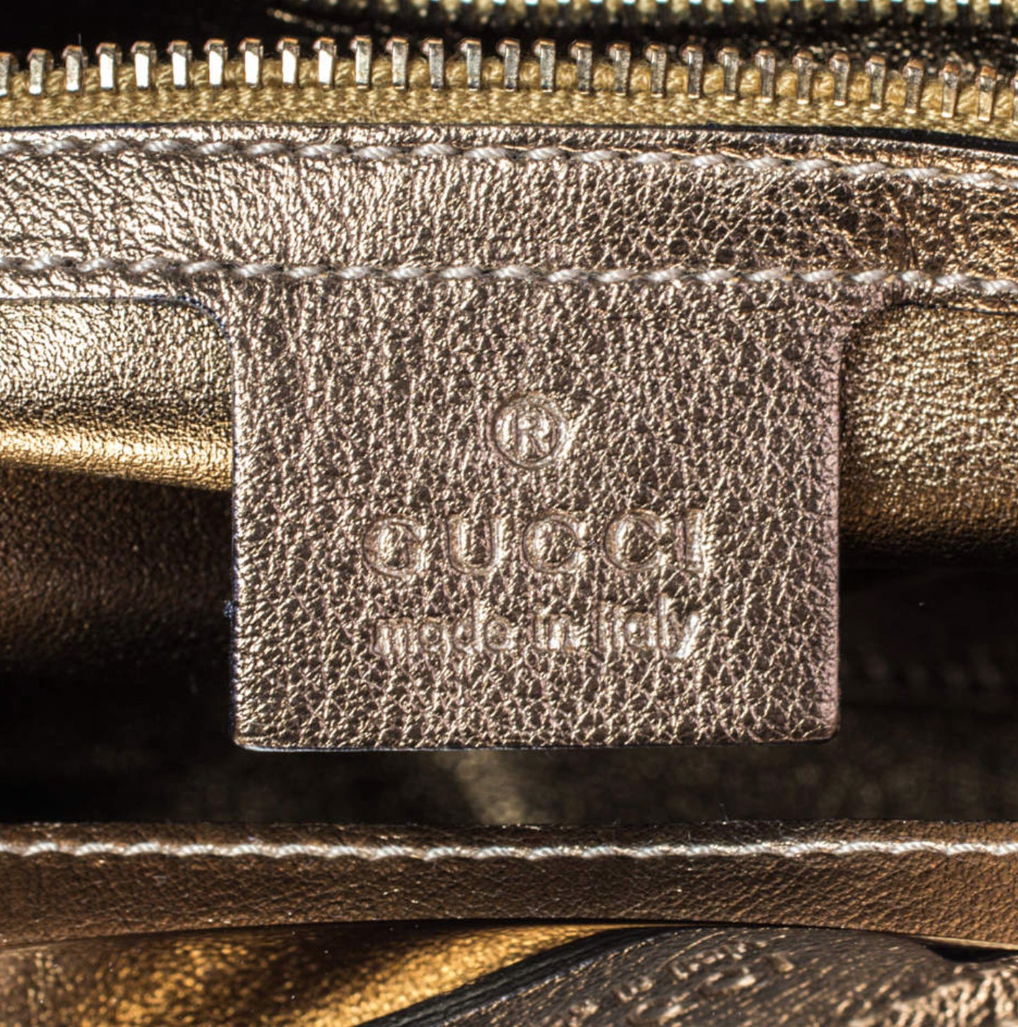 GUCCI BLACK & GOLD SUEDE RACE TASSEL TOP HANDLE BAG