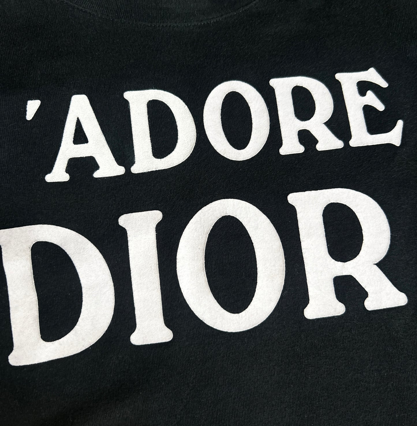 CHRISTIAN DIOR "J'ADORE DIOR" BLACK SLEEVELESS TANK TOP