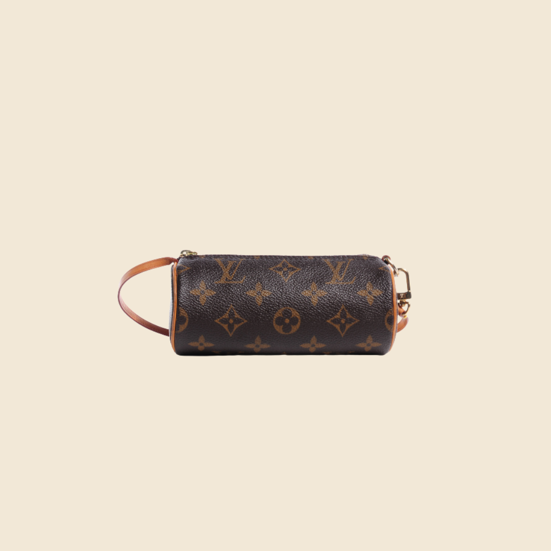 LOUIS VUITTON Brown Monogram Mini Papillon Barrel Bag - ShopperBoard