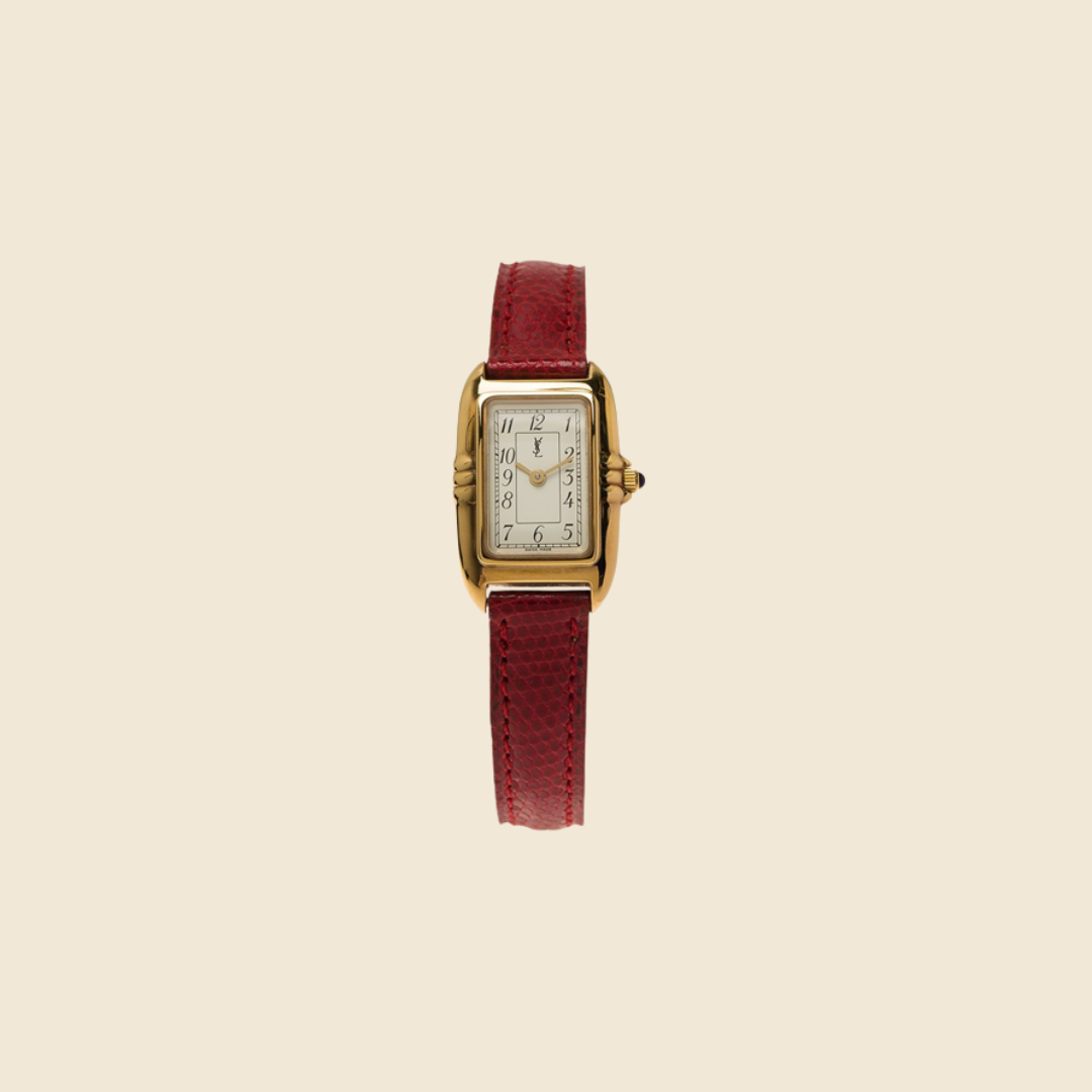 YVES SAINT LAURENT GOLD WATCH