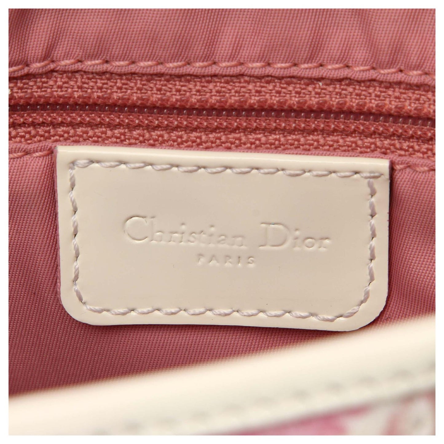 CHRISTIAN DIOR GIRLY PINK TROTTER SADDLE BAG
