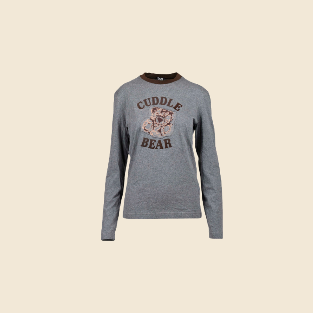 DOLCE & GABBANA "CUDDLE BEAR" PRINT TOP