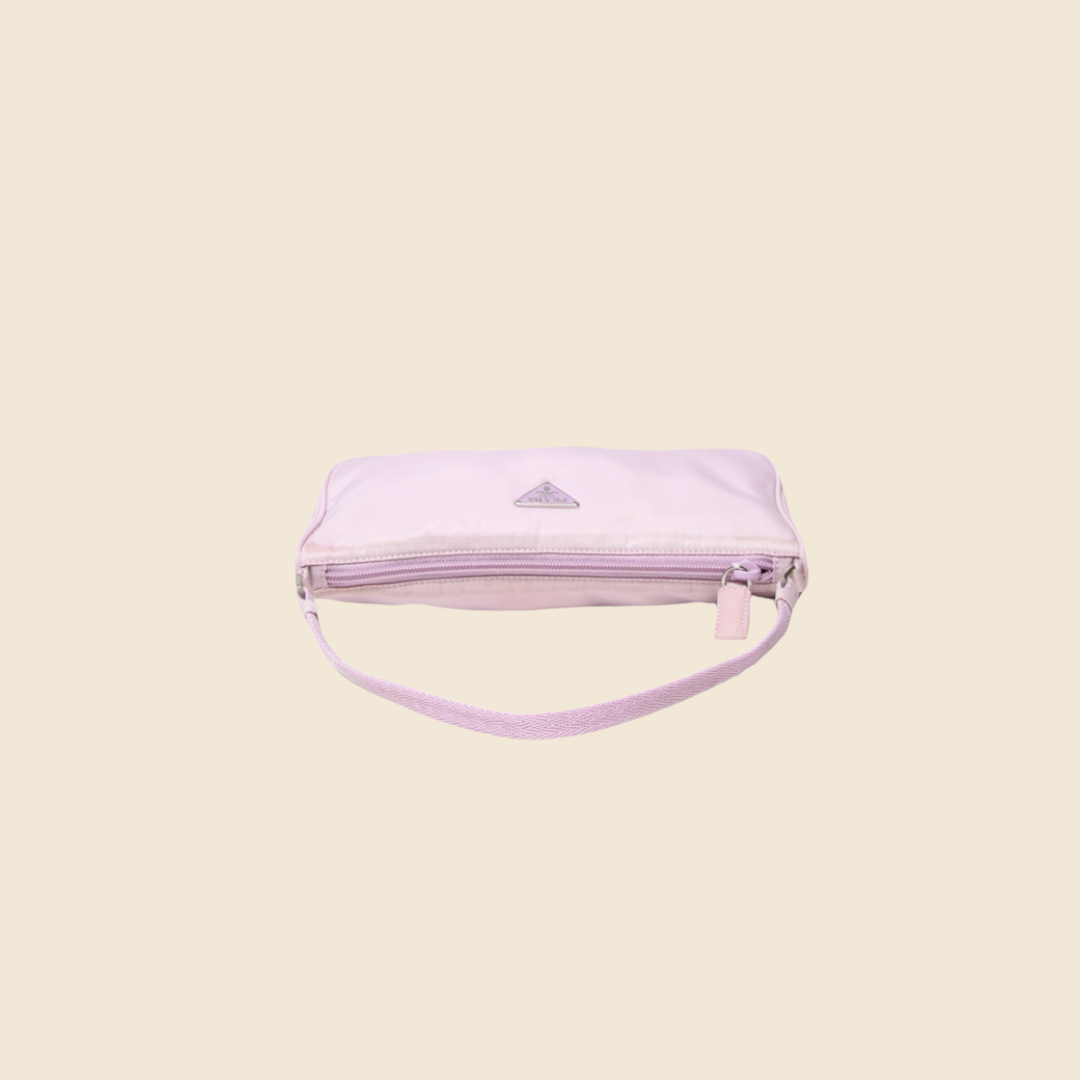 PRADA SPORT 2000s LILAC NYLON BAGUETTE