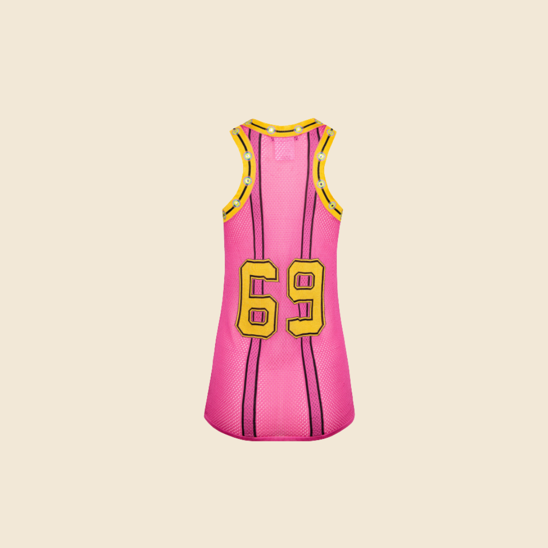 CHRISTIAN DIOR FALL 2003 ADIORABLE PINK JERSEY TOP