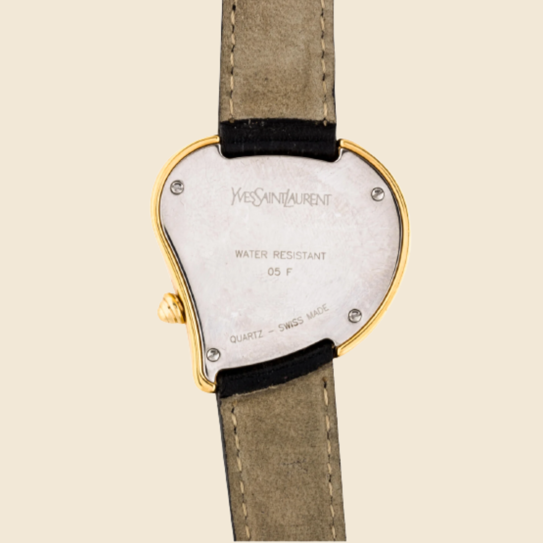YVES SAINT LAURENT GOLD HEART WATCH