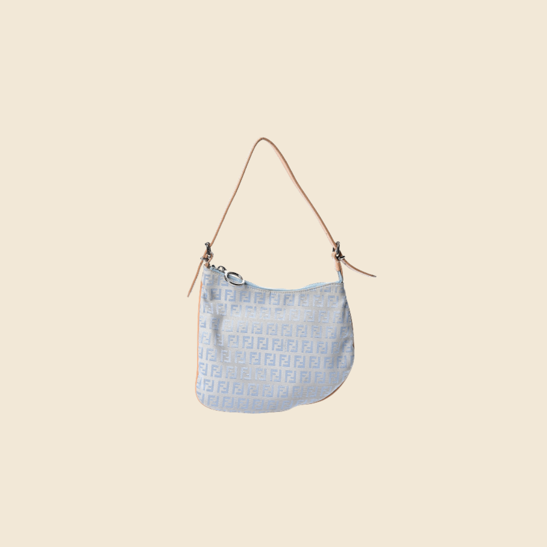 FENDI ZUCCHINO BLUE MINI OYSTER BAG RDB