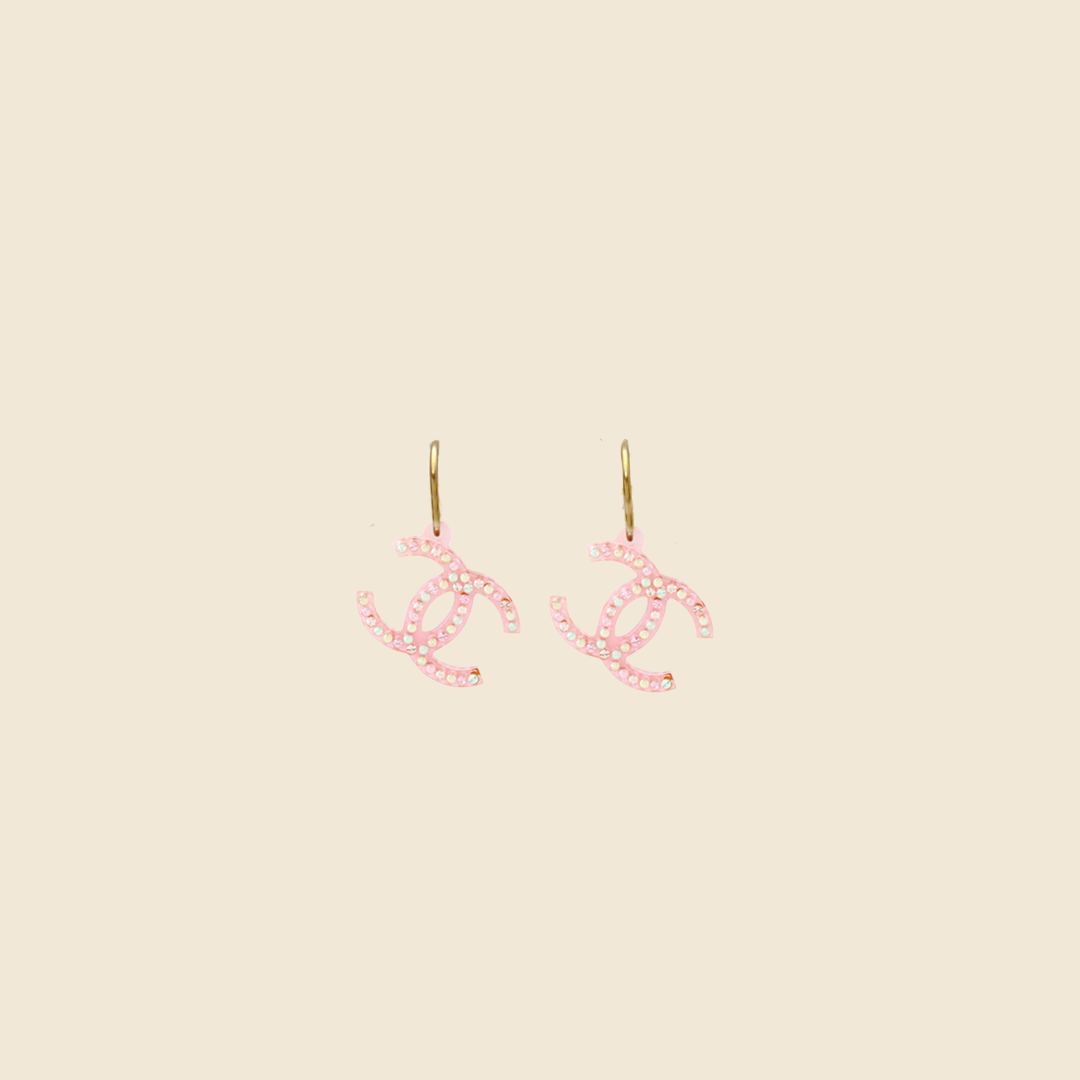 Chanel discount resin earrings