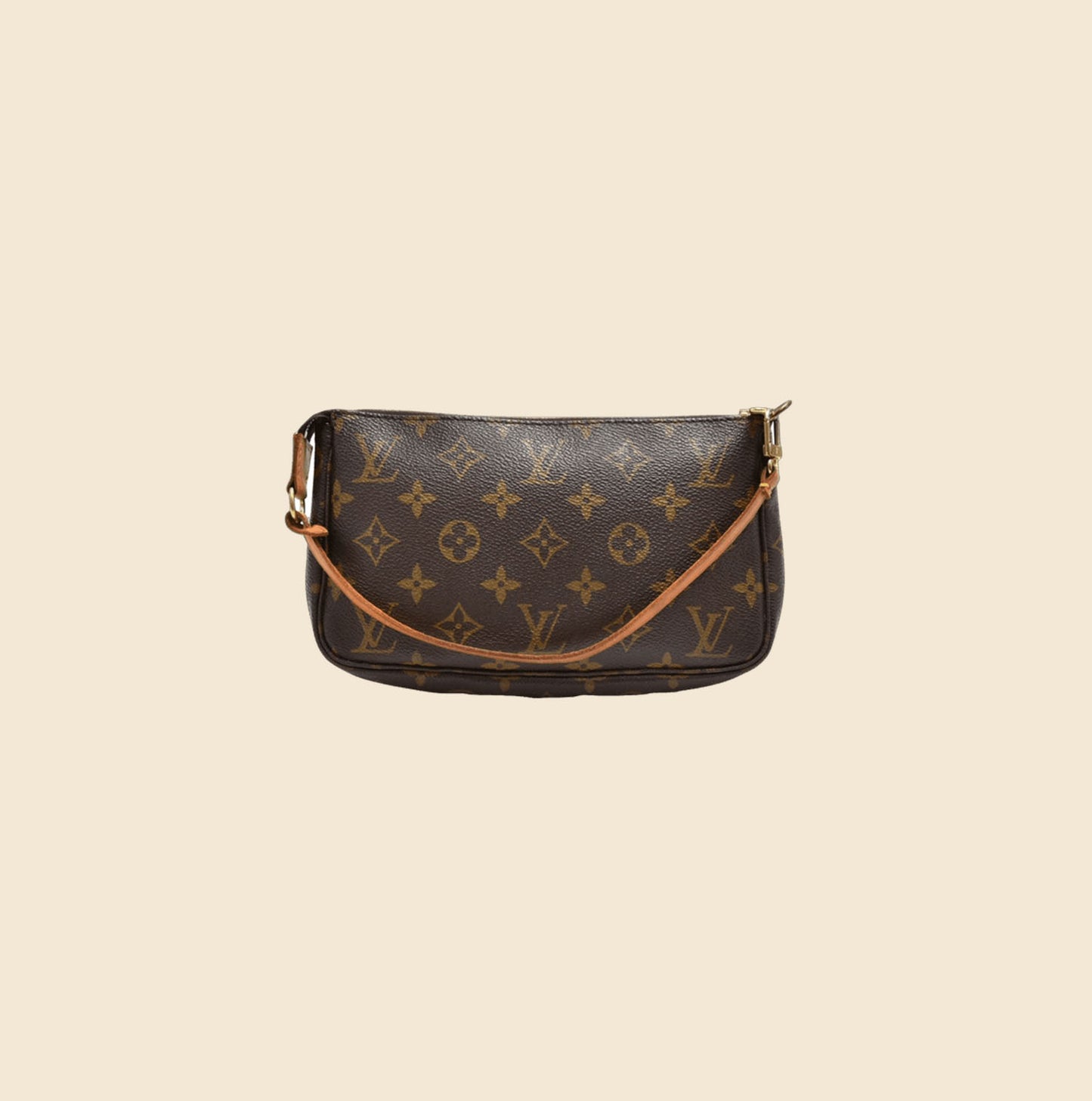 LOUIS VUITTON BROWN MONOGRAM POCHETTE ACCESSOIRES