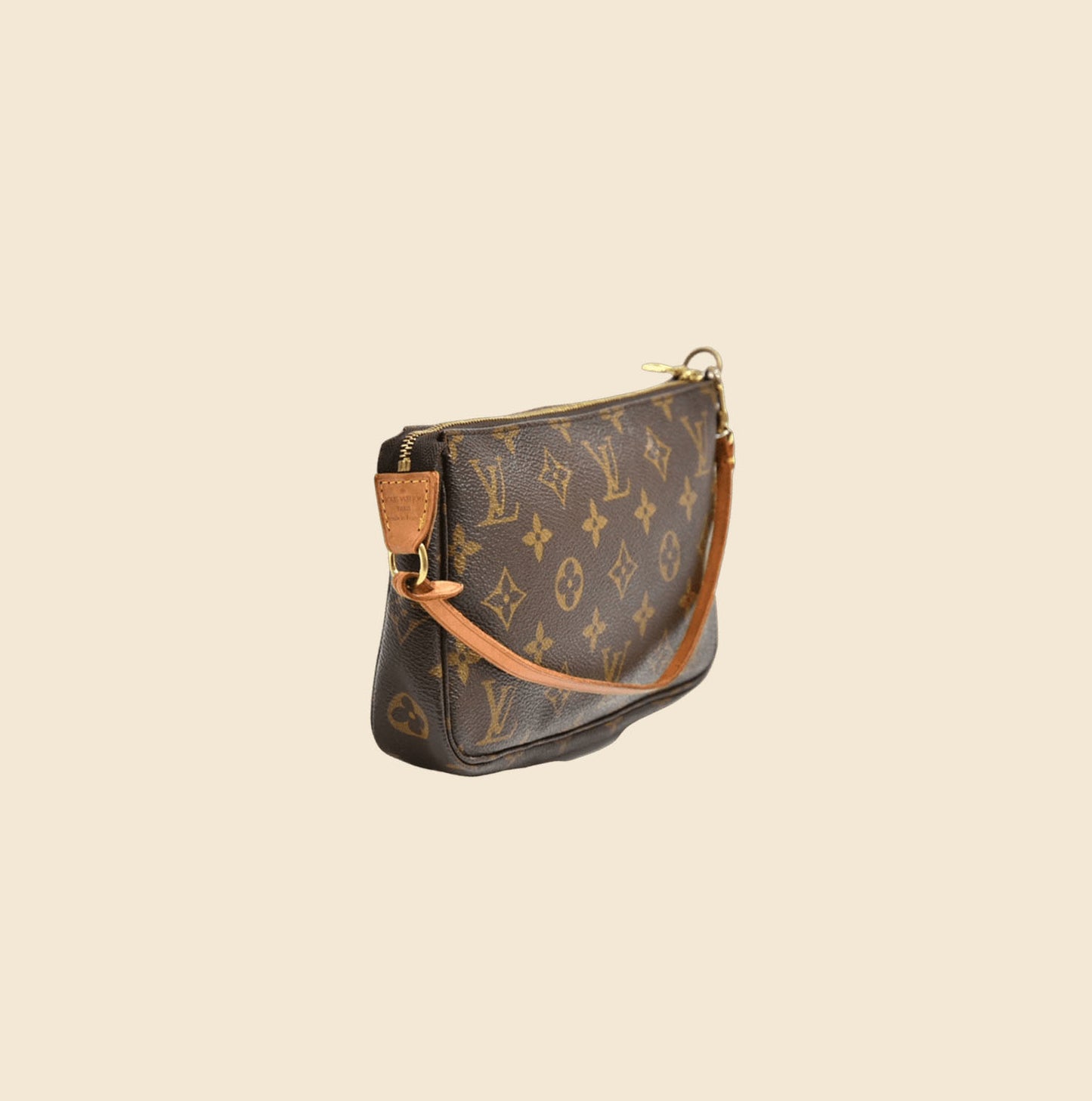 LOUIS VUITTON BROWN MONOGRAM POCHETTE ACCESSOIRES