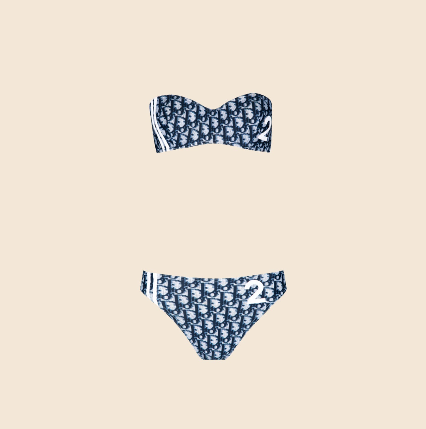 CHRISTIAN DIOR SPRING 2002 BLUE DIORISSIMO BIKINI