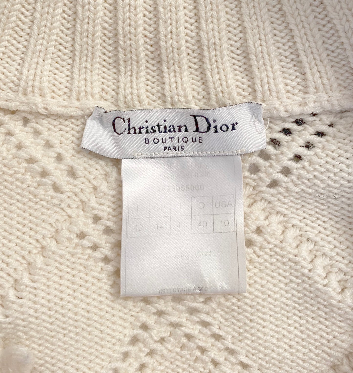 CHRISTIAN DIOR MULTICOLOUR WOOL SWEATER