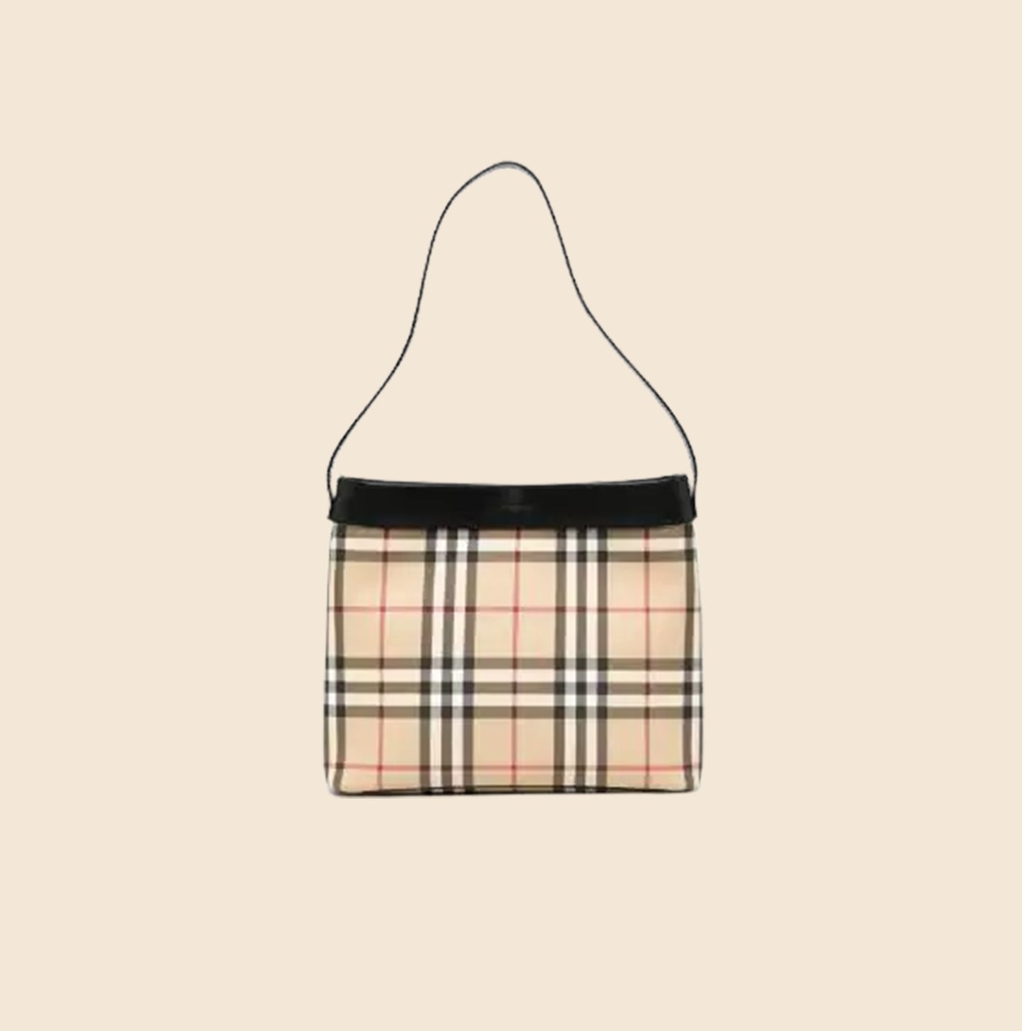 BURBERRY 2000s NOVA CHECK SHOULDER BAG
