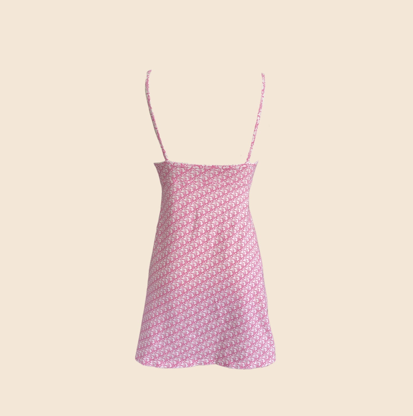 CHRISTIAN DIOR PINK TROTTER SLIP DRESS