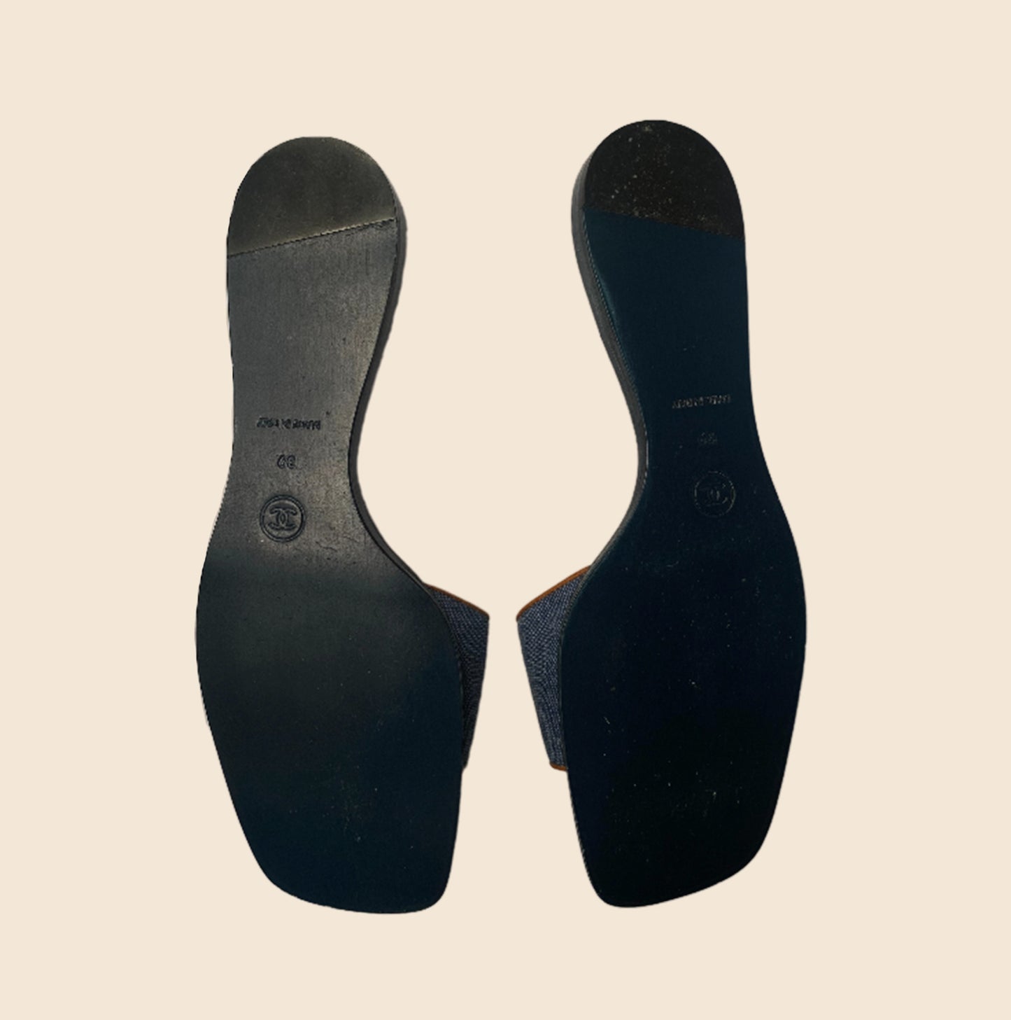 CHANEL DENIM SANDALS