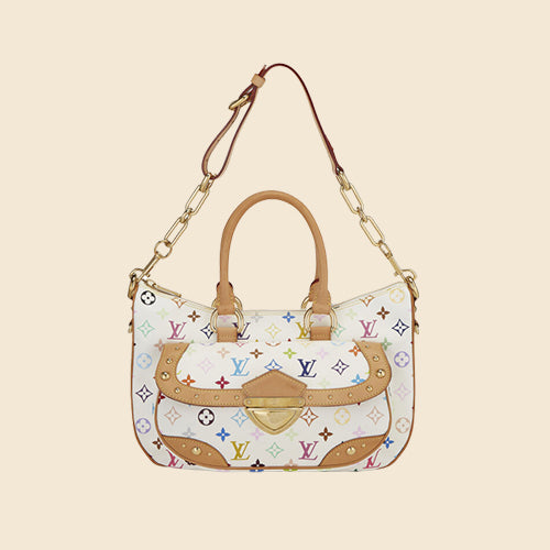 LOUIS VUITTON WHITE MULTICOLOUR RITA BAG