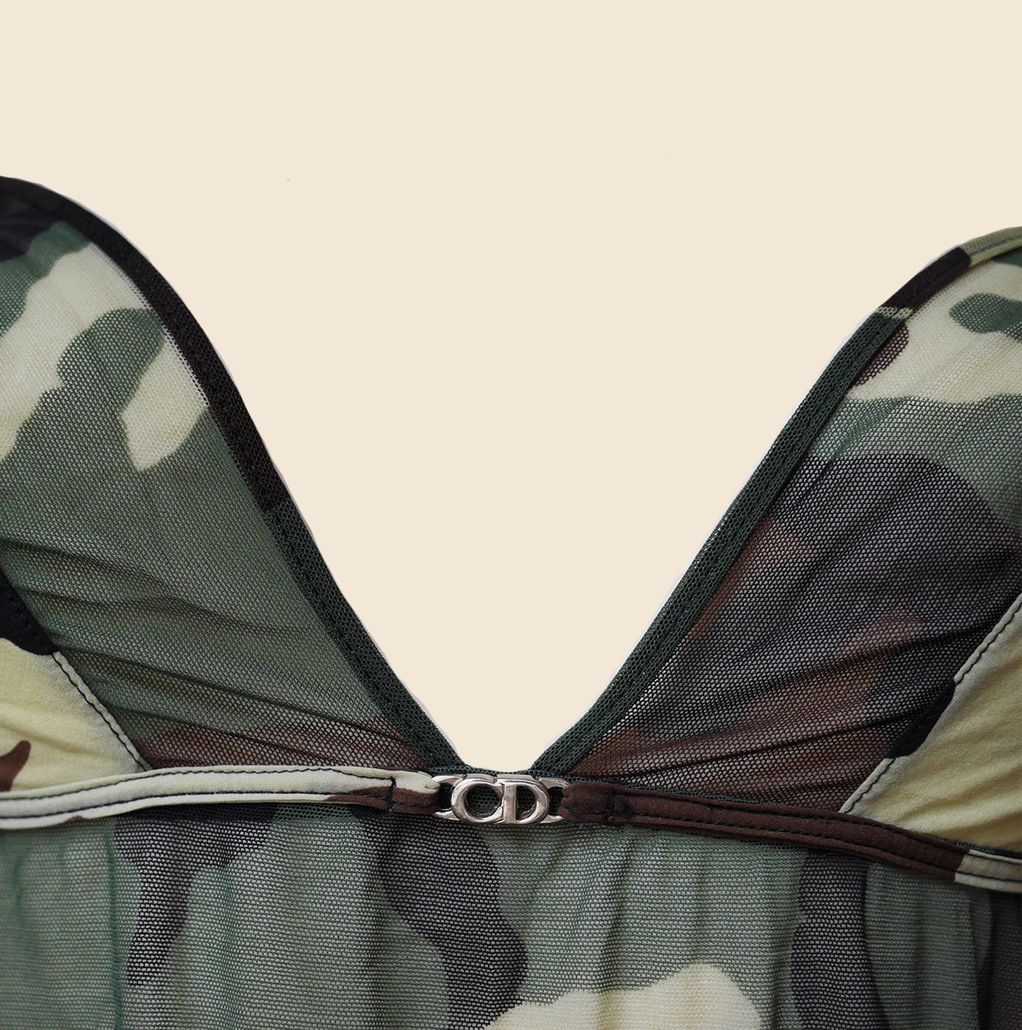 CHRISTIAN DIOR BY JOHN GALLIANO CAMO SLIP DRESS