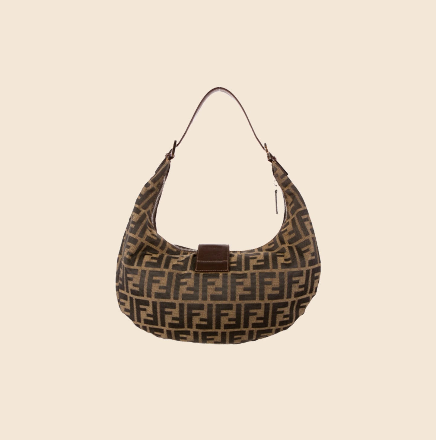FENDI ZUCCA HALF MOON BAG