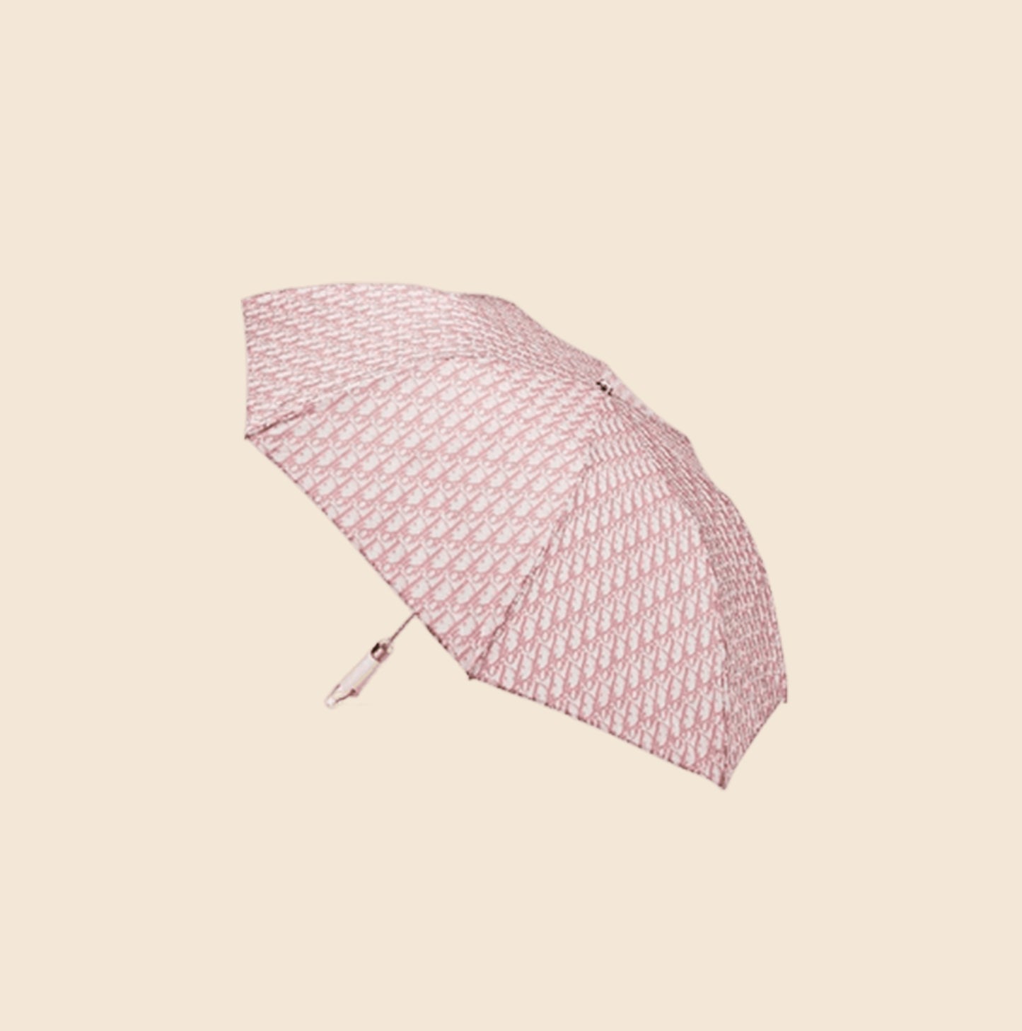 CHRISTIAN DIOR PINK TROTTER NYLON UMBRELLA