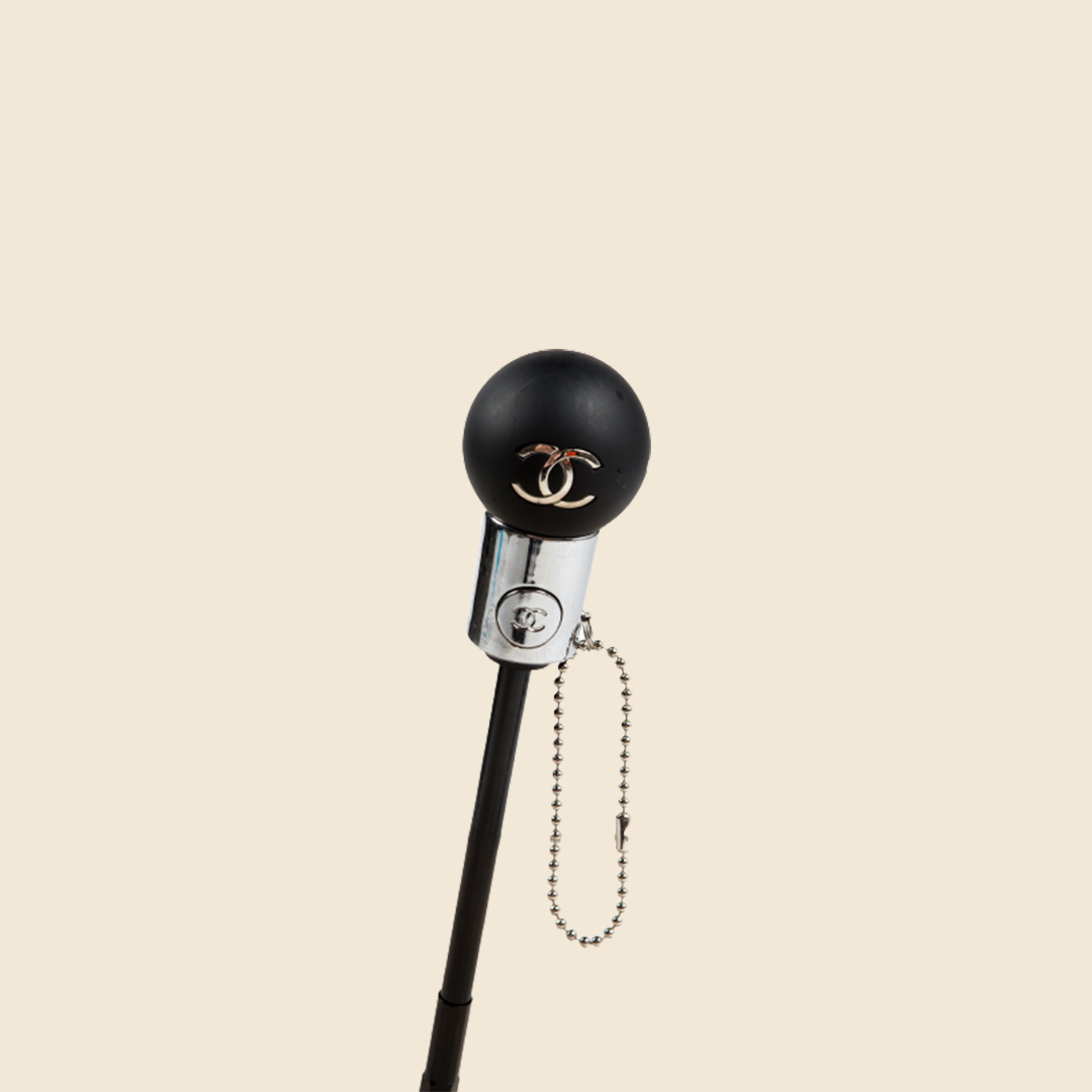 CHANEL CC BEIGE LOGO UMBRELLA