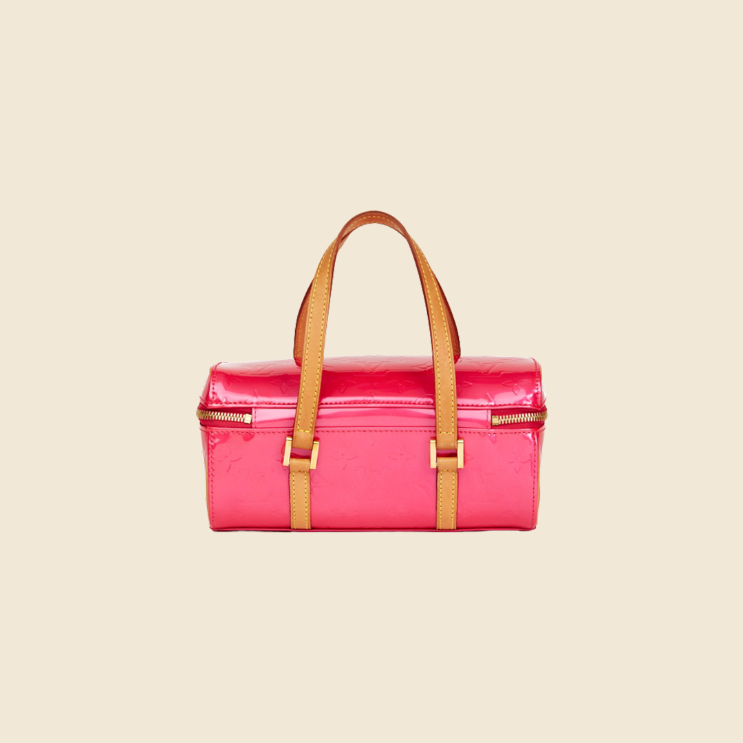 LOUIS VUITTON 2003 FUSCHIA VERNIS SULLIVAN HORIZONTAL PM BAG
