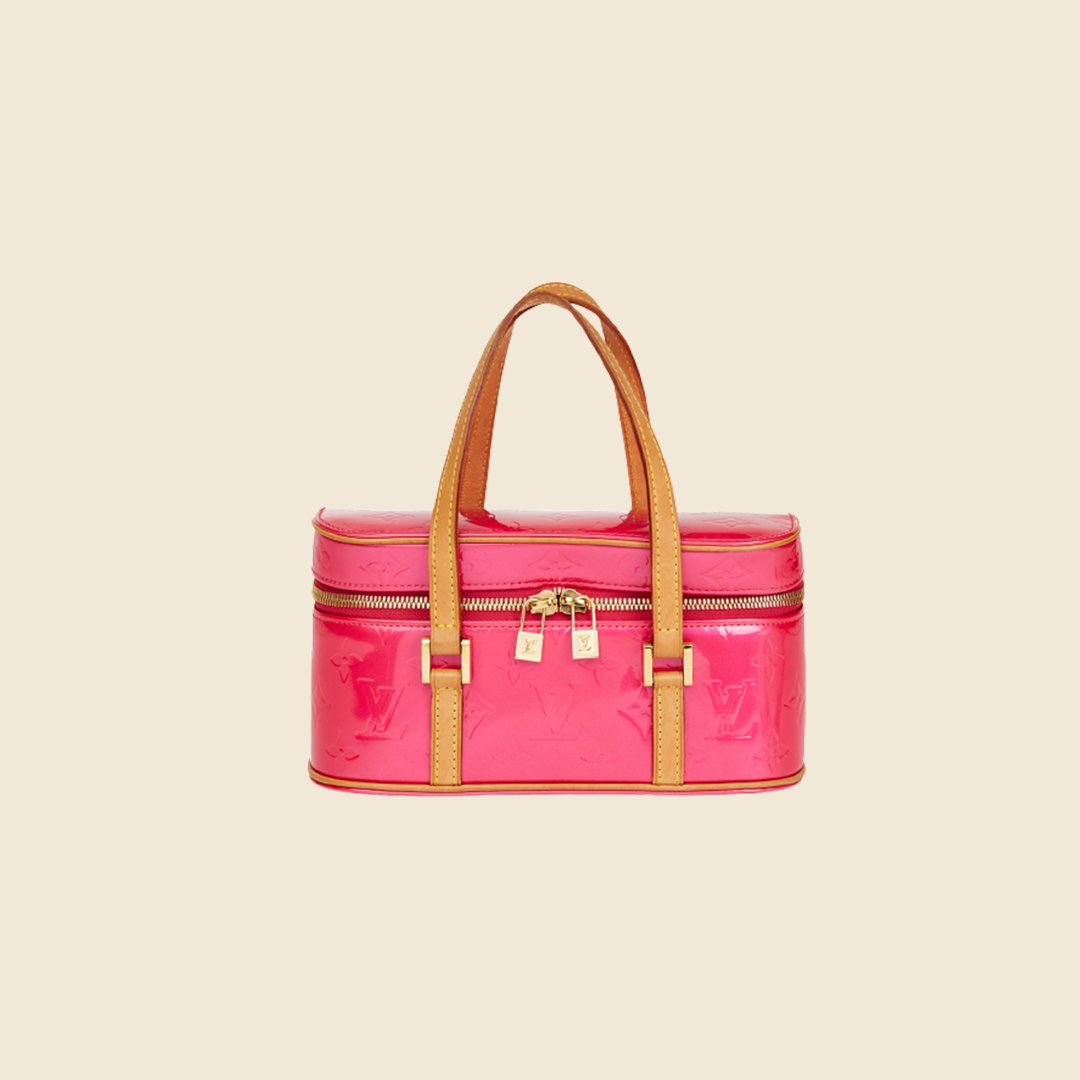 LOUIS VUITTON 2003 FUSCHIA VERNIS SULLIVAN HORIZONTAL PM BAG