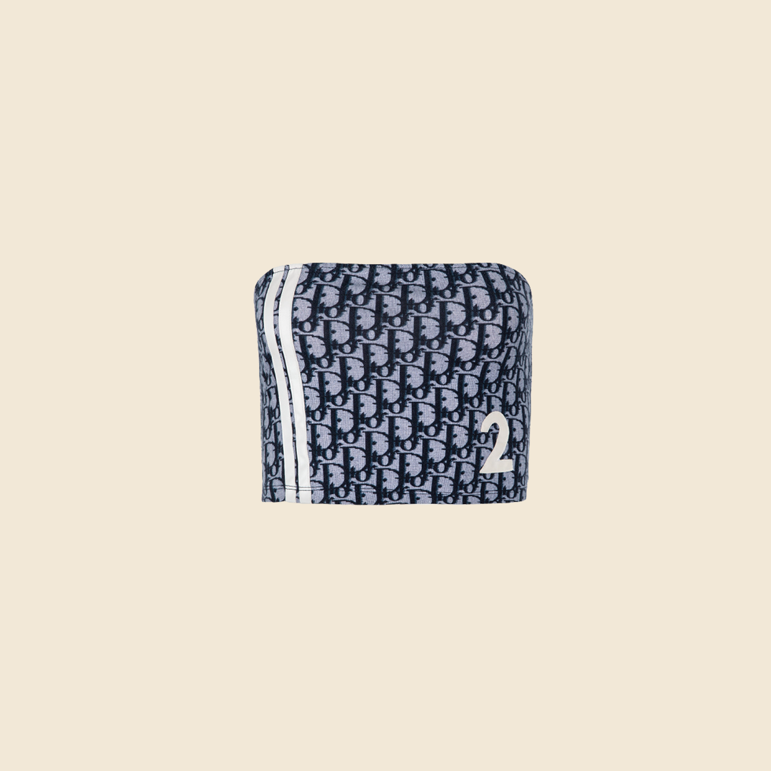 CHRISTIAN DIOR 2001 BLUE DIORISSIMO TUBE TOP