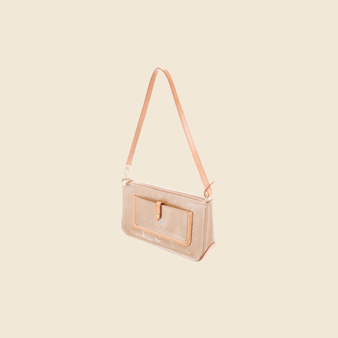 LOUIS VUITTON PINK MONOGRAM VERNIS MALLORY BAG