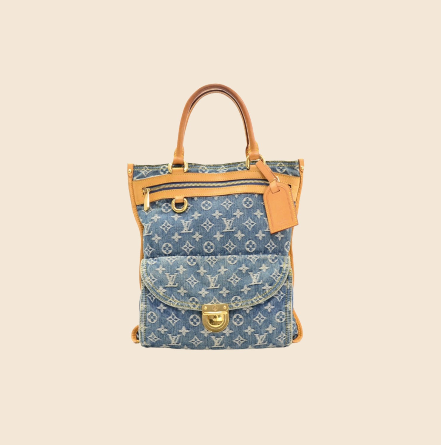 LOUIS VUITTON BLUE MONOGRAM DENIM MINI PLEATY BAG – RDB