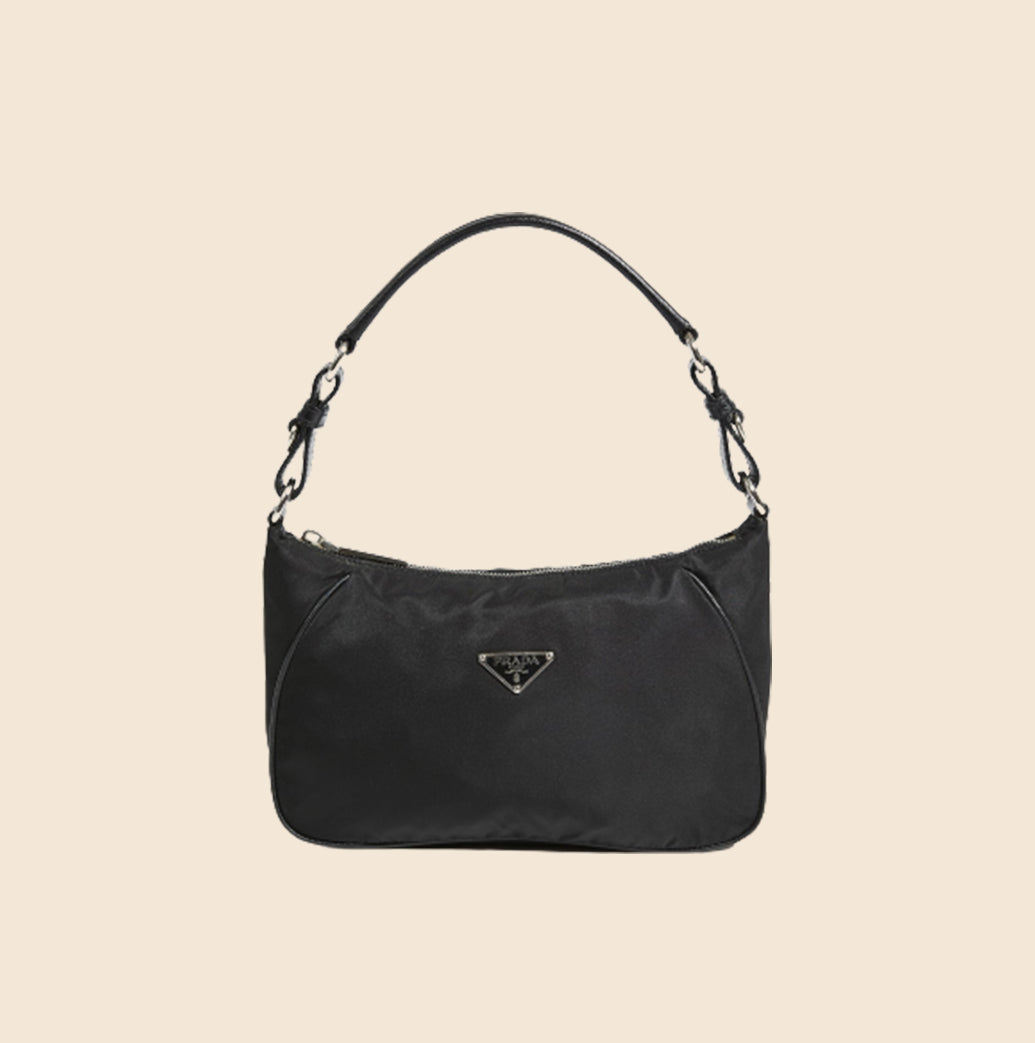 Prada Hobo Nylon Shoulder Bag