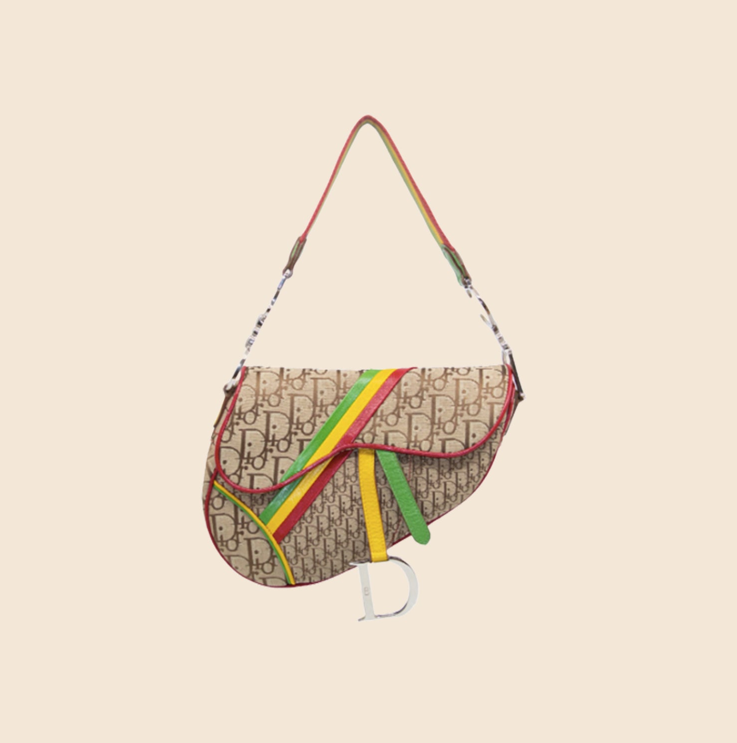 Christian Dior Saddle Beaded Bag